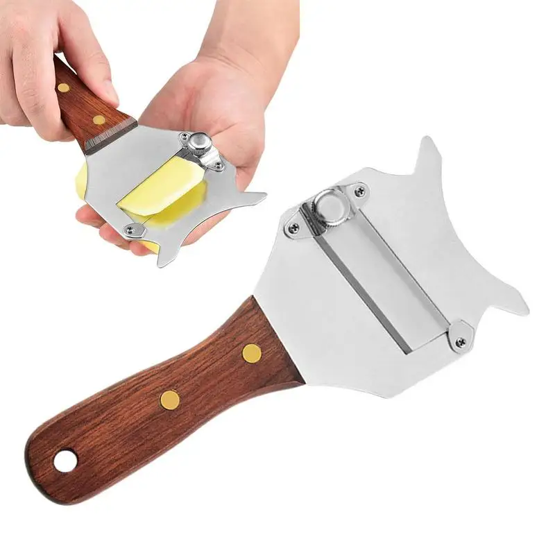 Stainless Steel Truffle Shaver Slicer Adjustable Non Slip Cutters With Wood Handle Kitchen Gadgets Machine