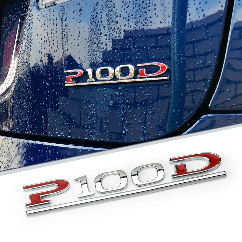 

Suitable for 2020-2022 Tesla P100D metal car logo high-performance car tail logo letter logo digital decorative sticker