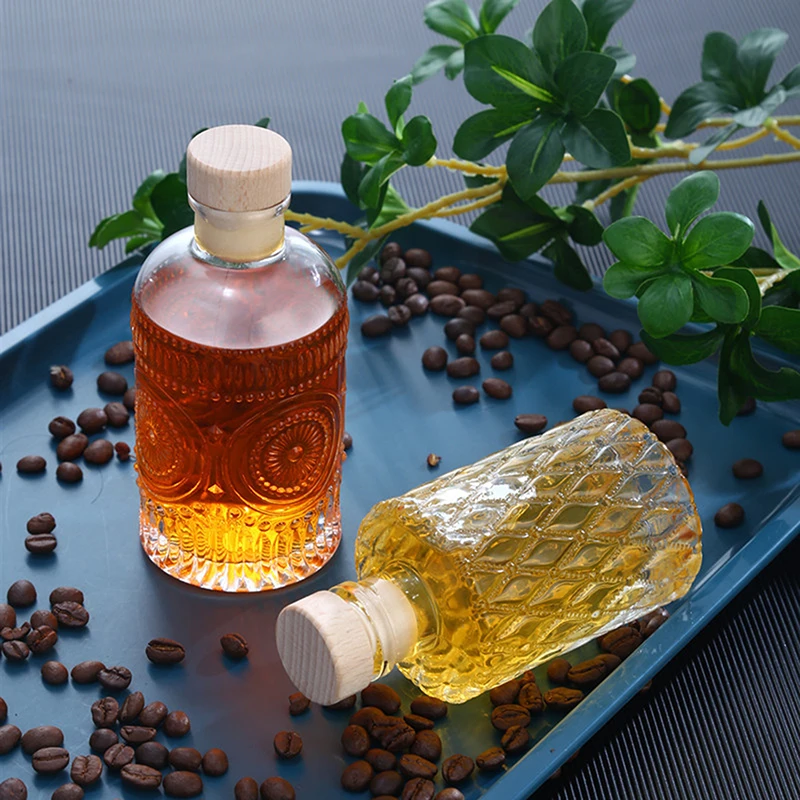 Прозрачный Деревянный Штопор С Прозрачным Стеклянным Украшением. Миниатюрная