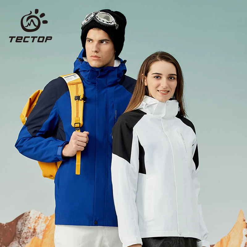 

TECTOP толстое теплое пальто Зимняя внутренняя флисовая водонепроницаемая куртка для мужчин и женщин уличная ветровка для пешего туризма кем...