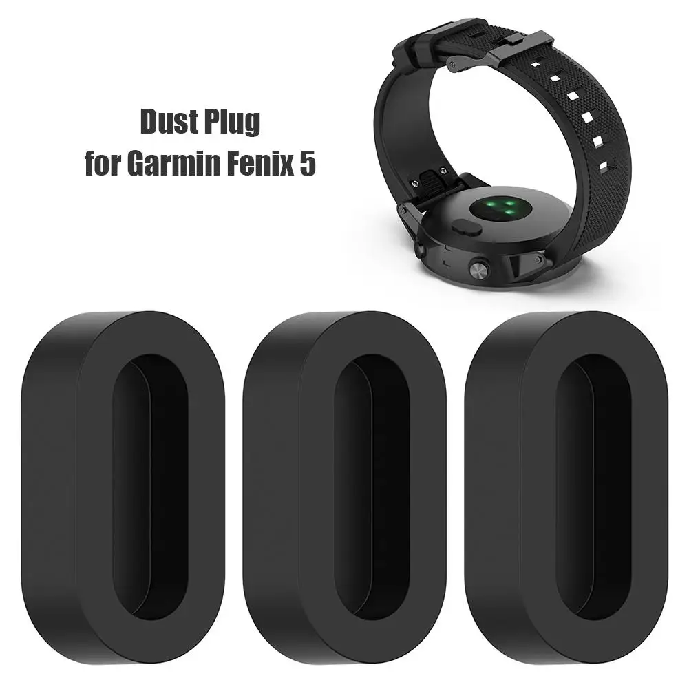

Silicone Wristband Port Protector Anti-dust Plugs for Garmin Vivomove 3/3S/4/4S Environmental Protection and Durability