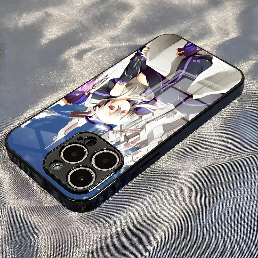 Фото Чехол для телефона Y-Yowane Haku для iPhone 17 Pro Max, 17e, 16, 15, 14 Pro Max, 13, 12 Plus, стеклянная накладка. №3