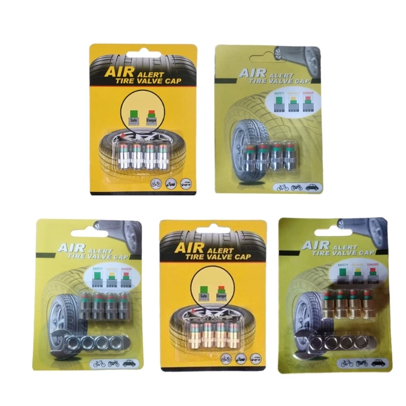 Обнаружение колпачков клапанов давления в шинах с защитой от утечек индикатором