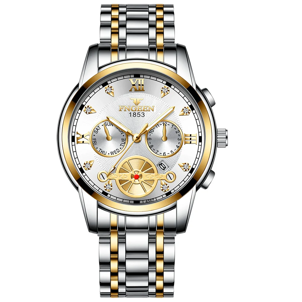 Мужские часы деловые лучший бренд модный водонепроницаемый календарь