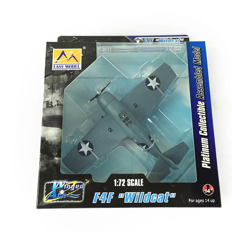 

Простая модель 37248 дюйма, 1/72 дюйма, Φ, Wildcat, USB 1942, пропеллер, истребитель, Готовая модель