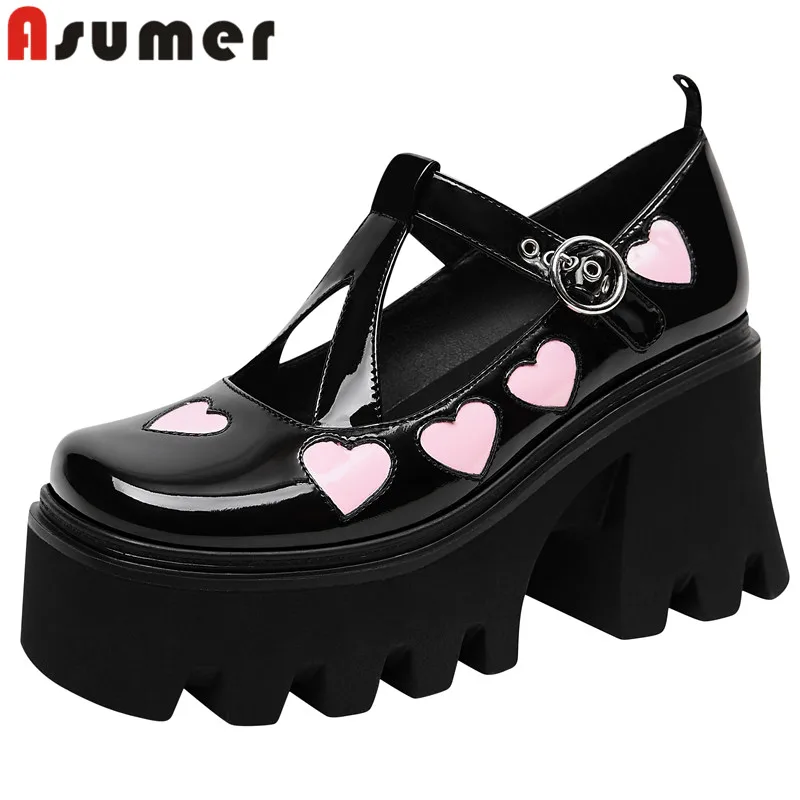 

Женские туфли на платформе и толстом каблуке, размеры 36-43