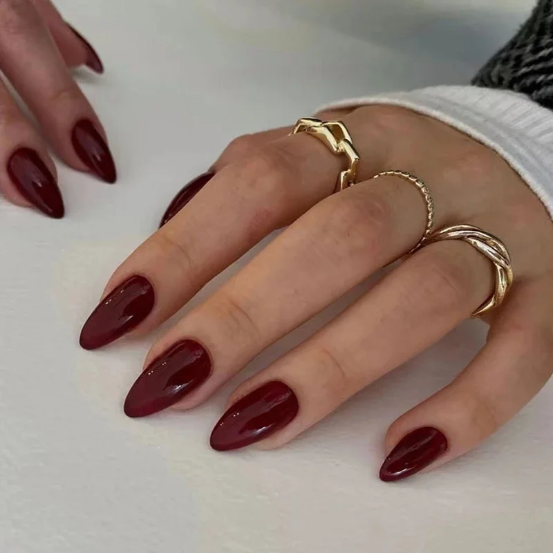 24 шт./компл. искусственные белые цвета простой стиль накладные ногти с полным