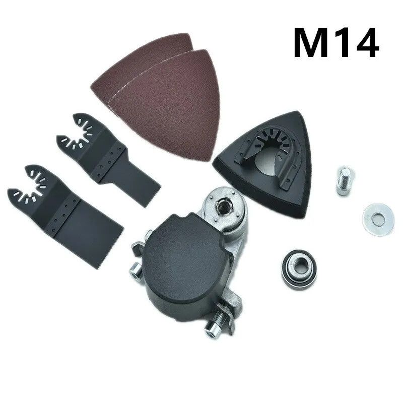 

M10/M14 Angle Grinder Converter Oscillating Tool Adapter Head Set Wood Cutting Open Hole Sanding Polishing Grinder Power Tool