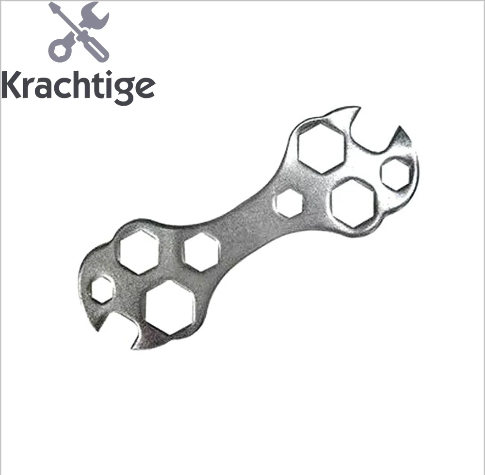 

Krachtige 2Pcs Multi-hole Flat Hexagon Wrench Bicycle Repair Hand Tools Accessory Outdoor Portable Multi-functional Spanner