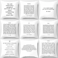 alphabet series cushion cover home pillow case living room sofa home bed ornament