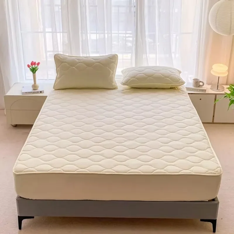 Новинка 2024 простыня для кровати из матового хлопка водонепроницаемая