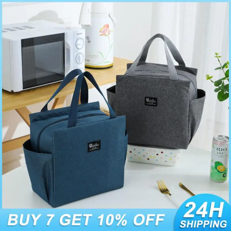 

Insulated Waterproof Storage Bag Lunch Box Bento Pouch Dinner Insulation Bag Picnic For Work Portable Lunchbox Bag Thermal Bag