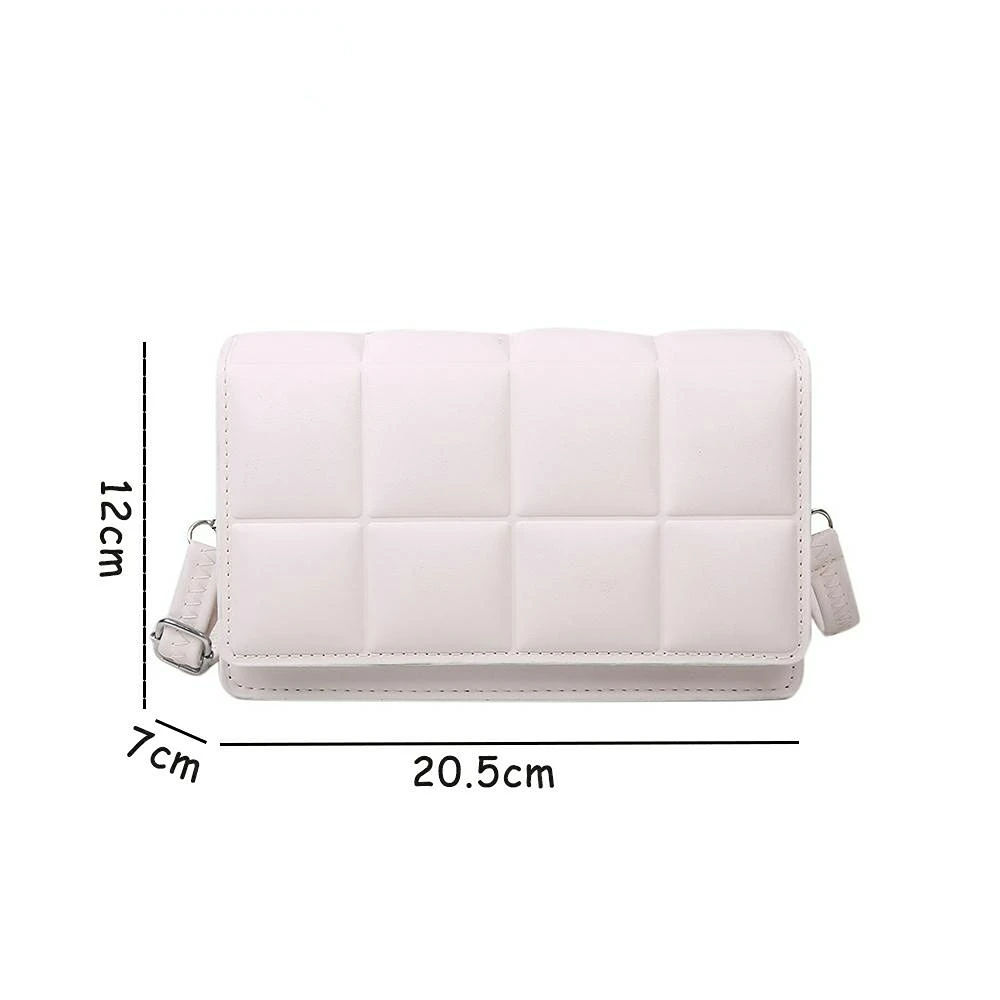 New 2023 Spring New Trend Wild Shoulder Bag Fashion Plaid Bag Women Ladies Design Messenger Small Square Bag Luxury Handbag