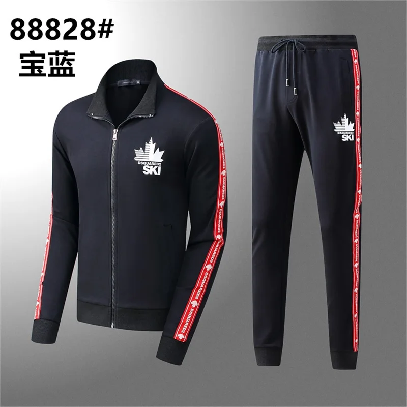 

Winter Zipper 2022 Two Pcs Jackets Sweatsuits Tracksuit Men Brand dsquared2 Sweatshirt Sweatpants Joggers Suits Jogging Sets