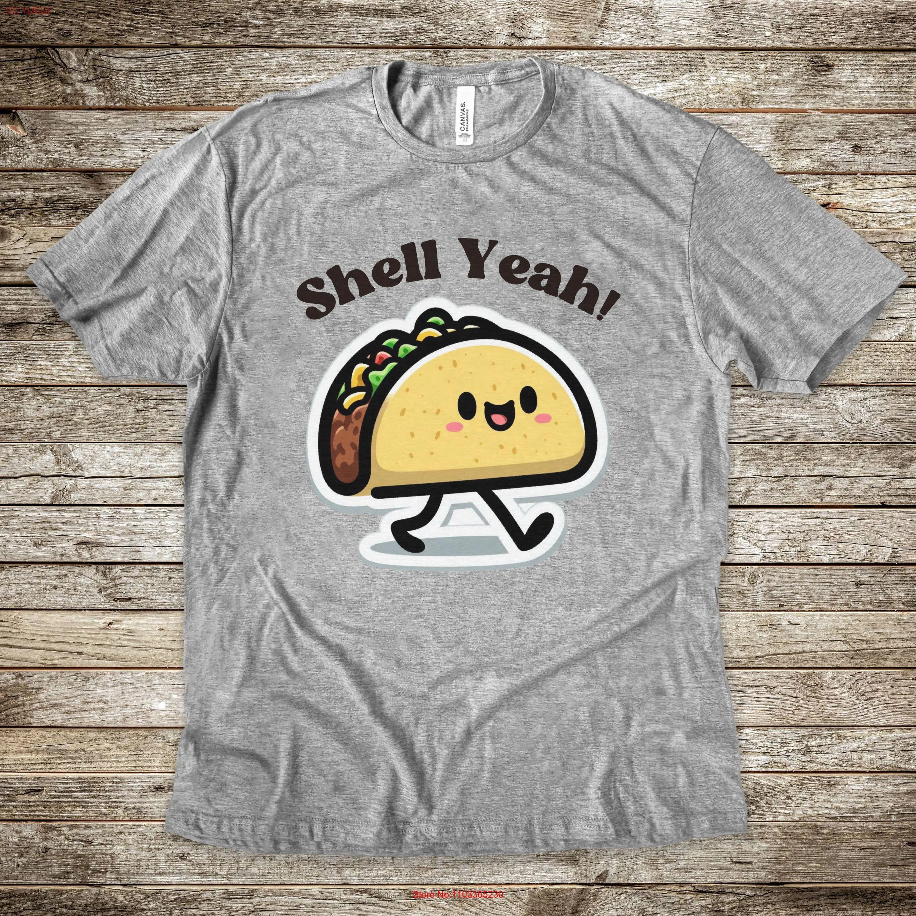 Funny Taco Lover T Shirt Tuesday Mexican Food Lovers Fun Pun I Love Tacos Cinco De Mayo s long or short sleeves