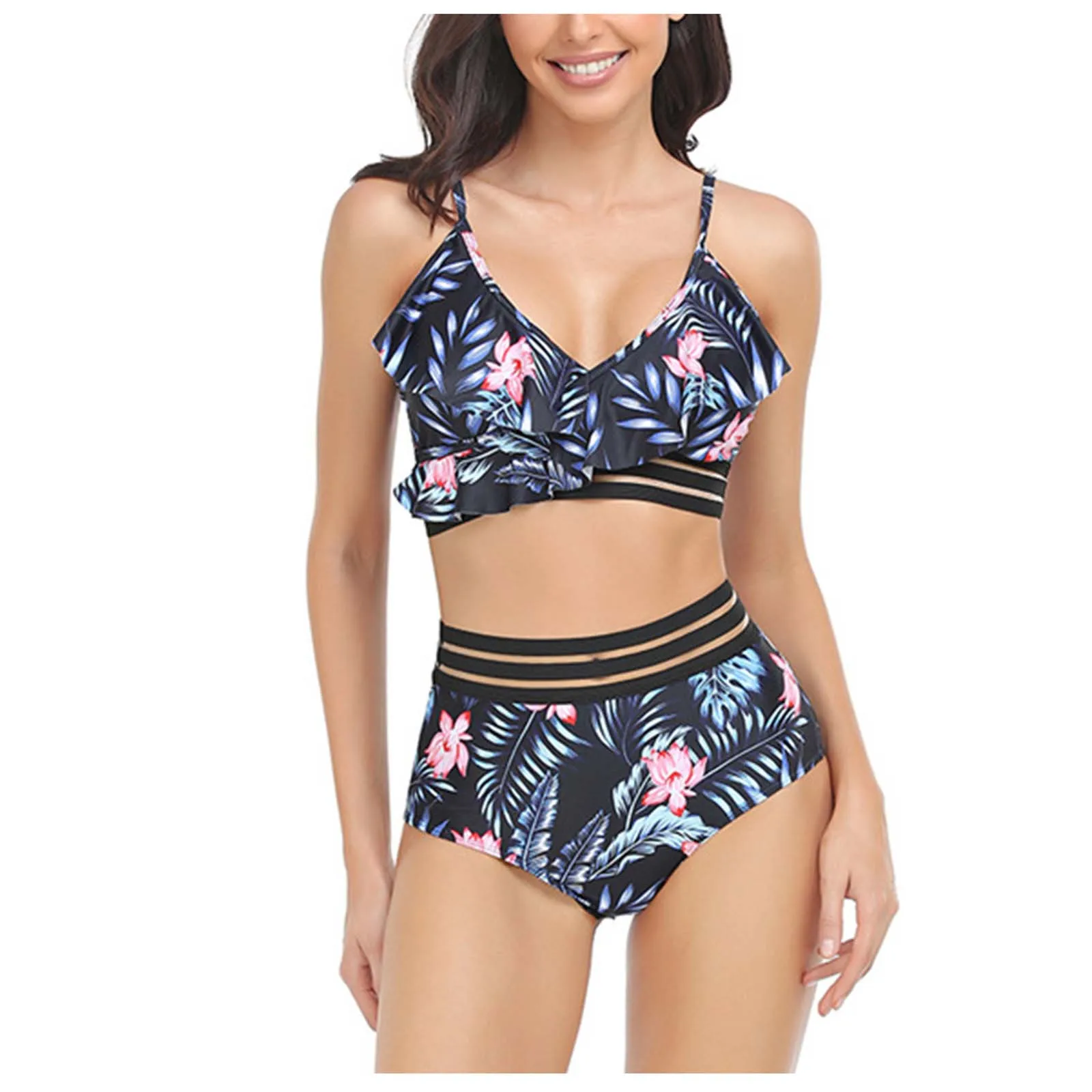 

Женская одежда, Бразильский купальный костюм, женские сексуальные модные пляжные купальники, комплекты бикини с высокой талией, комплект бикини