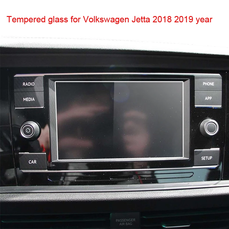 

Защитная пленка из закаленного стекла для Volkswagen Jetta 6,5 дюймов, автомобильное радио, GPS-навигация, DVD, стерео радио, 2018 2019 год