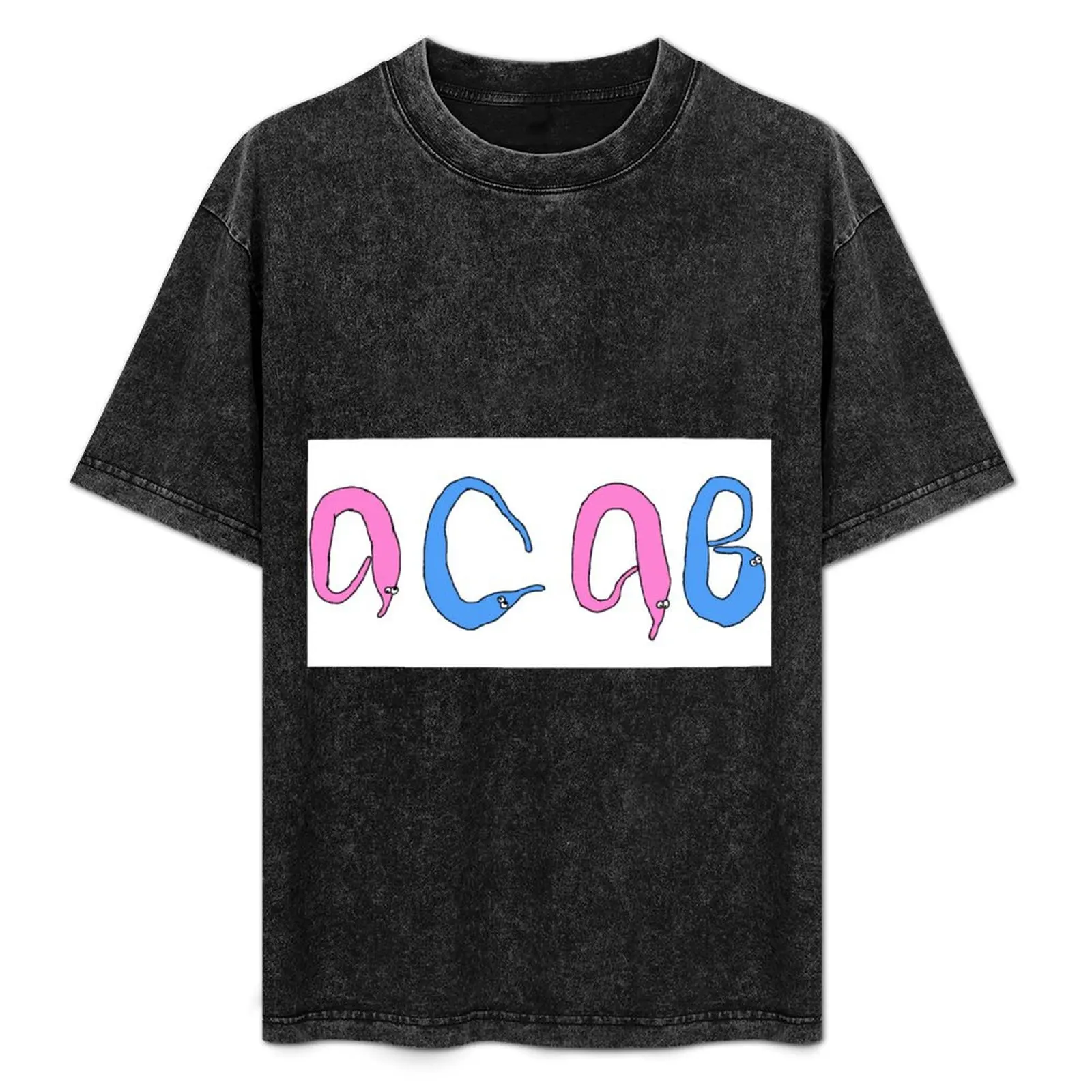 Футболка Worms Say ACAB мужская белая хлопковая