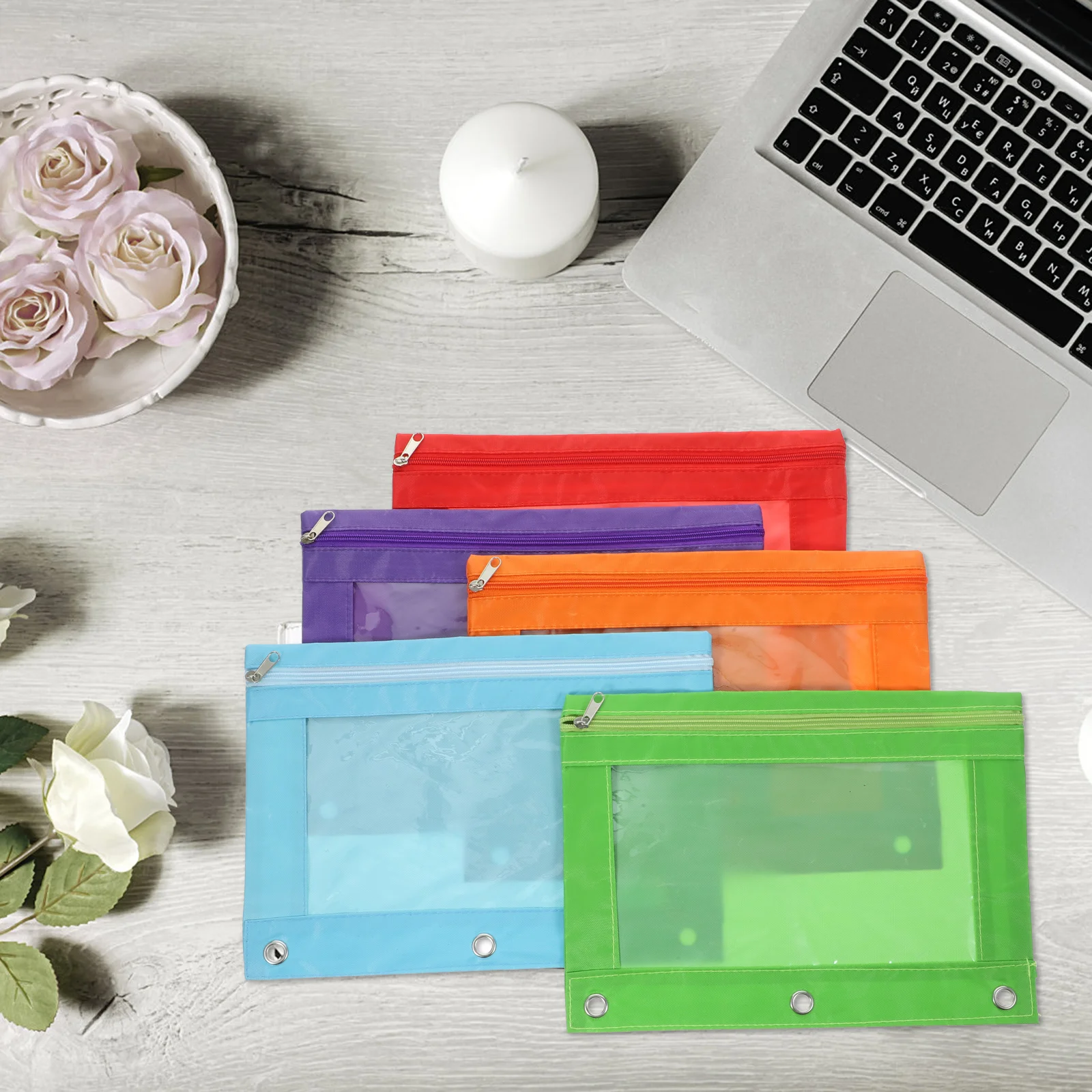 Сумка-карандаш с тремя отверстиями и ткань Оксфорд воздушными глазами для офиса