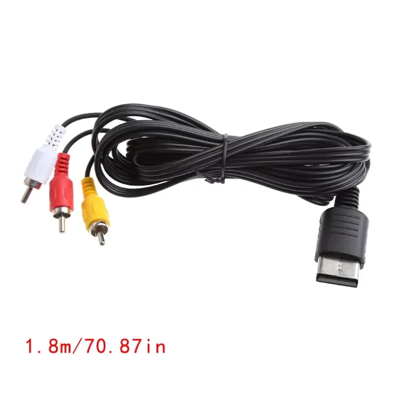 

RCA Audio Video AV Stereo Composite Adapter Cable For Sega Dreamcast