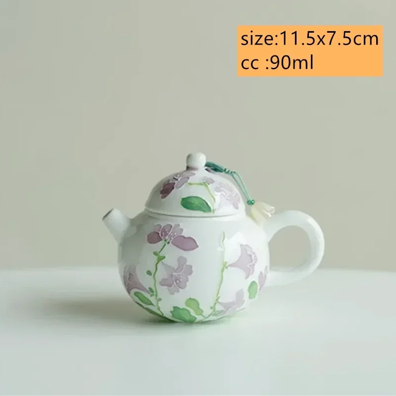 Керамический чайник JINGDE TEA SET с орхидеей