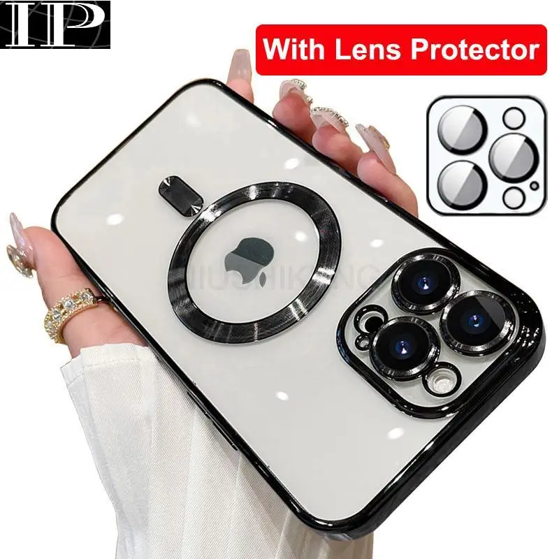 

Защитное стекло для объектива камеры с магнитным покрытием для iPhone 15 Pro, 14, 13, 12, 11 Pro Max