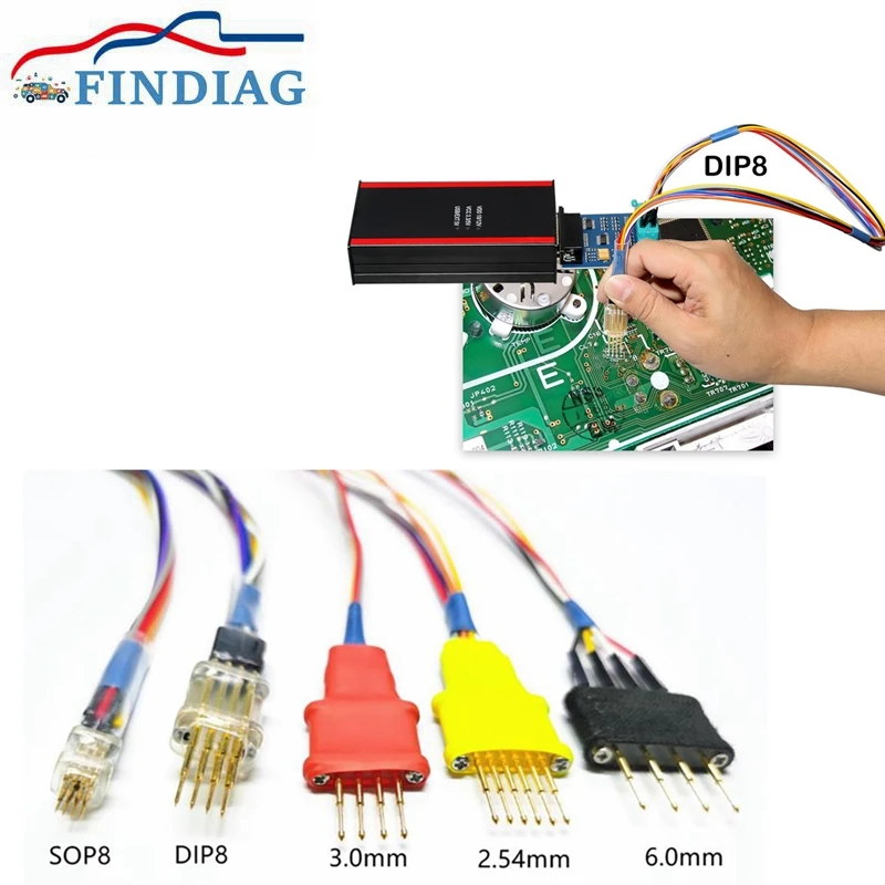

2024 для Xprog переходники датчиков для in-circuit ECU работает с программатором Iprog + V87 и Xprog