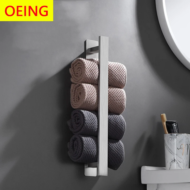 Bar 304 Stainless Steel Wall Mounted Single Pole Toilet Paper Holder