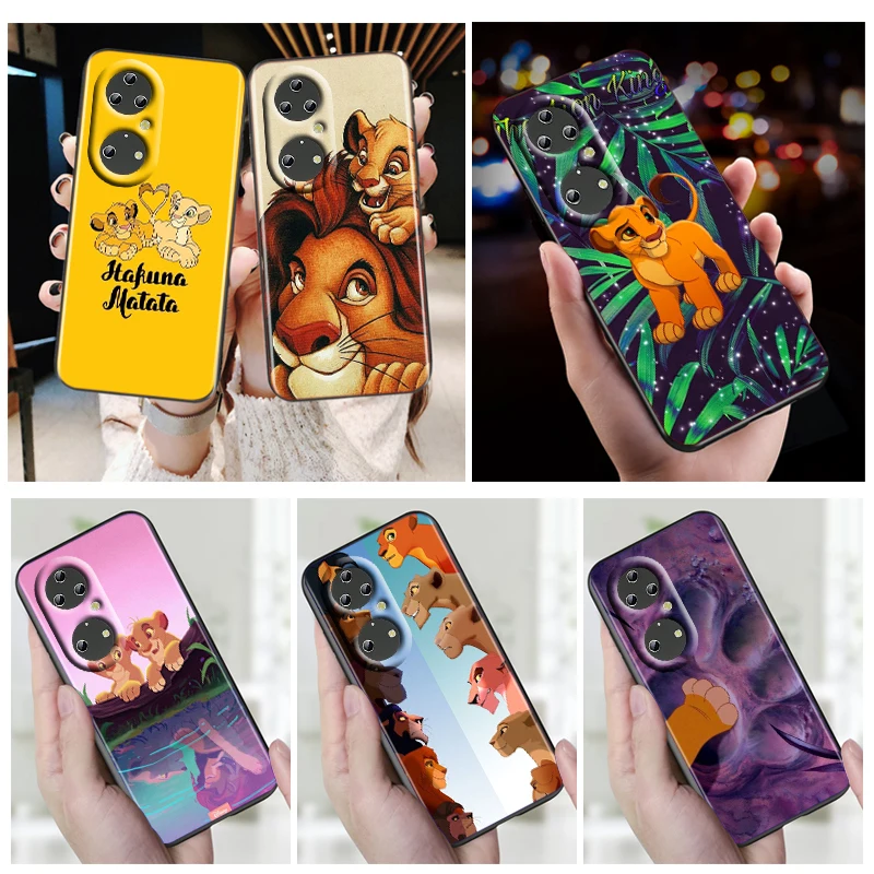 

Disney The Lion King Phone Case For Huawei P50 P40 P30 P20 Lite 5G Nova Y70 Plus 9 SE Pro 5T Y9S Y9 Prime Y6 2019 Black