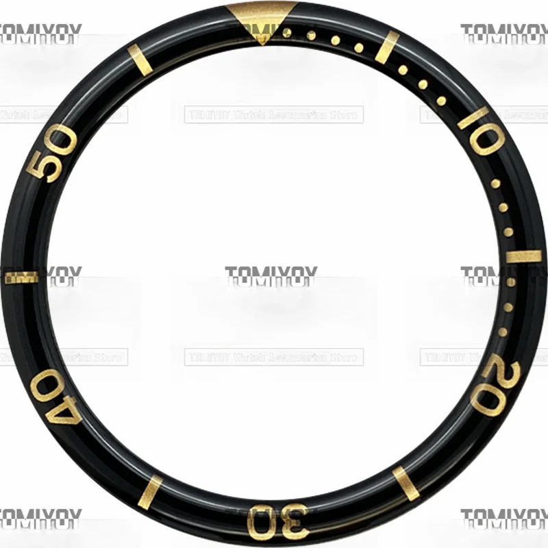 39 мм вариант C желтый синий черный зеленый резиновый плоский циферблат с вставкой