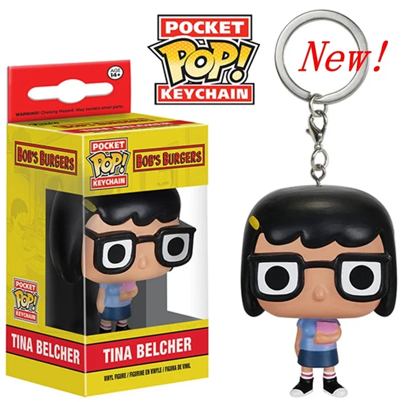 Новое поступление FUNKO POP карманные брелки Боб's Burgers Tina Belcher виниловая фигурка