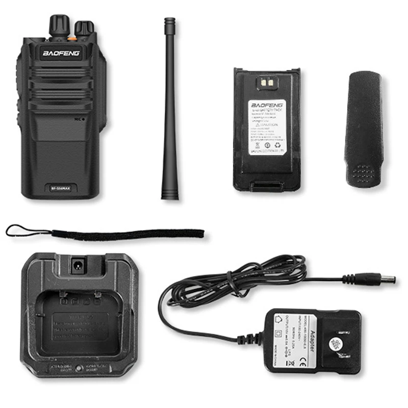 2pc Walkie Talkie BF-S56 Max IP67 Waterproof High Power 10W Transceiver 5-15KM handy Long Range Baofeng talkie walkie