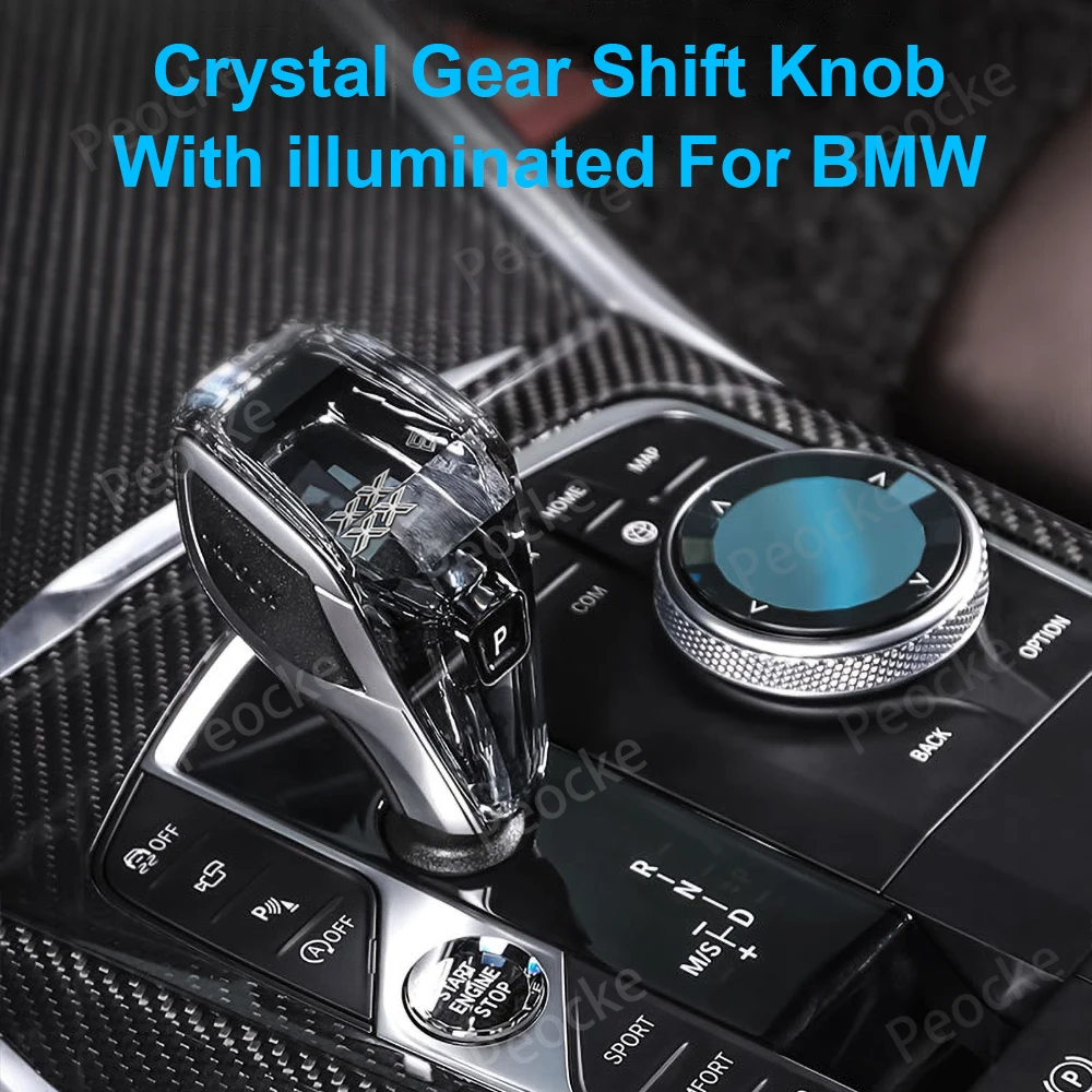 Фото Хрустальная ручка рычага переключения передач для BMW G20 G26 G29 G22 G28 G21 G16 G15 G23 X7 G07 X3 G01 X4 G02 iX3 G08 Комплект ручек переключения передач №3