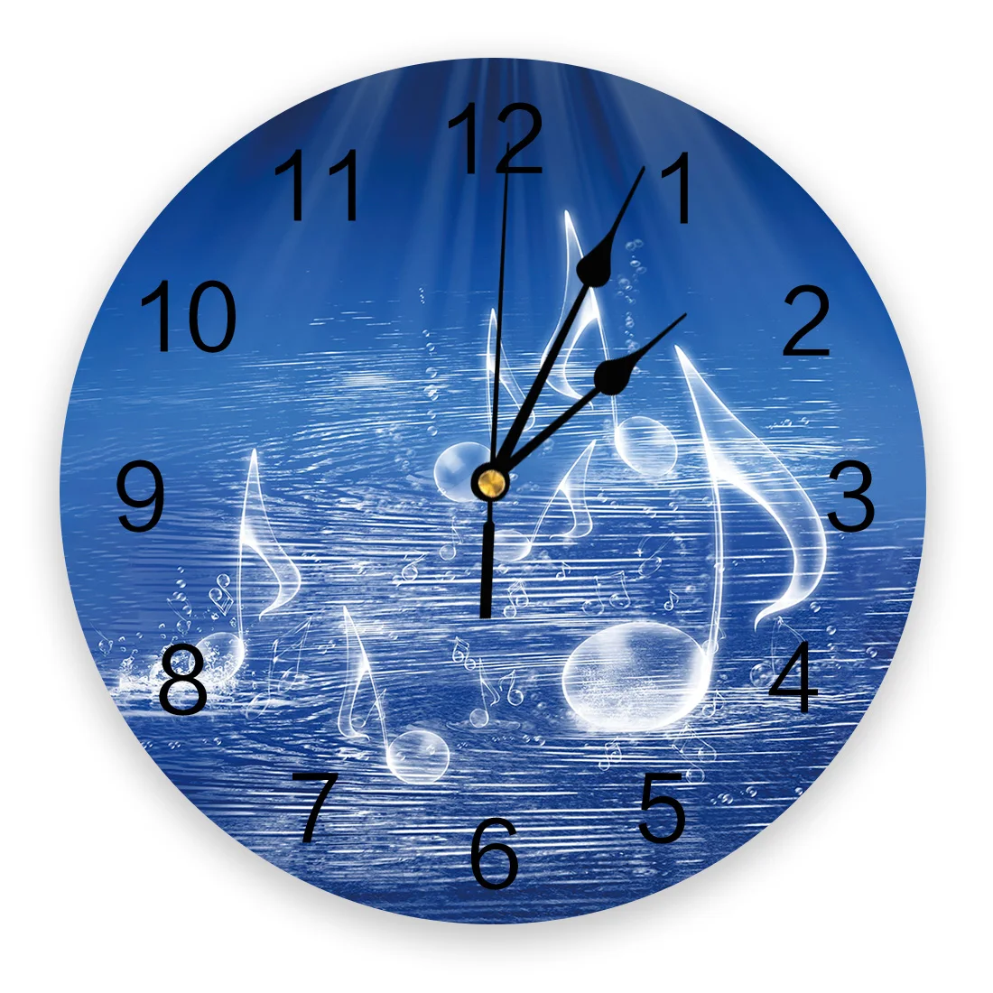 Настенные часы с музыкой синее море для детской комнаты Современный домашний