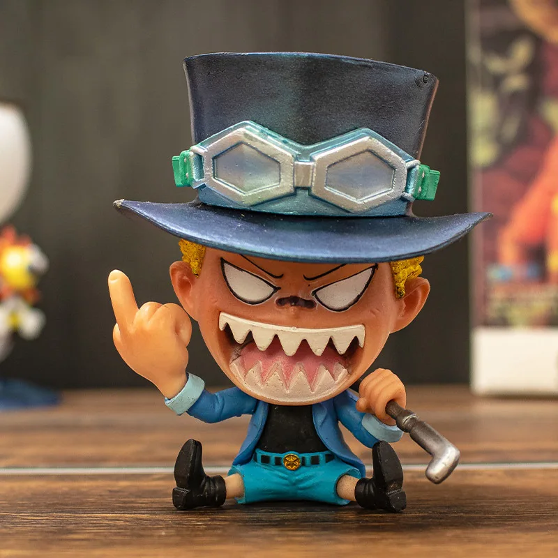 

Аниме One Piece Zoro Chopper Sanji Brook Usopp Luffy Ace Sabo фигурка из ПВХ Boa Hancock Забавная фигурка Nami Robin модель Автомобильный Декор