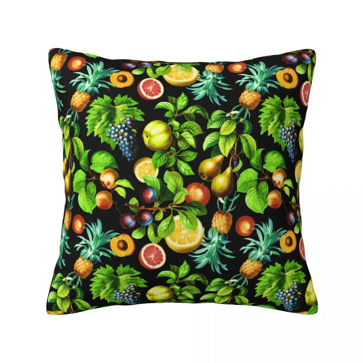 

Тропические фрукты подушка Вегетарианская лимонная печать цветная фотография спальня молния весенний чехол