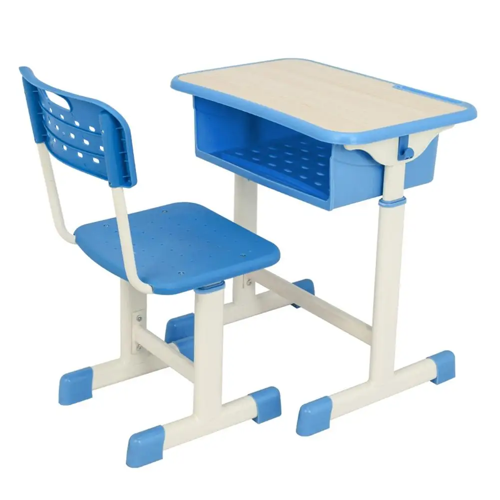 US Stock Student Desk Chair Set Adjustable Kids Table Seats Classroom Furniture