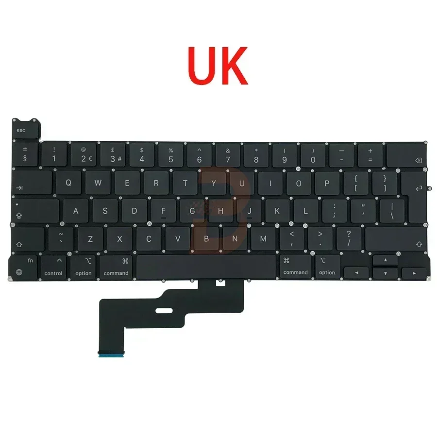 Новинка 5 шт. для Macbook Pro Retina 13 дюймов M1 M2 A2338 клавиатура США Великобритания Испания