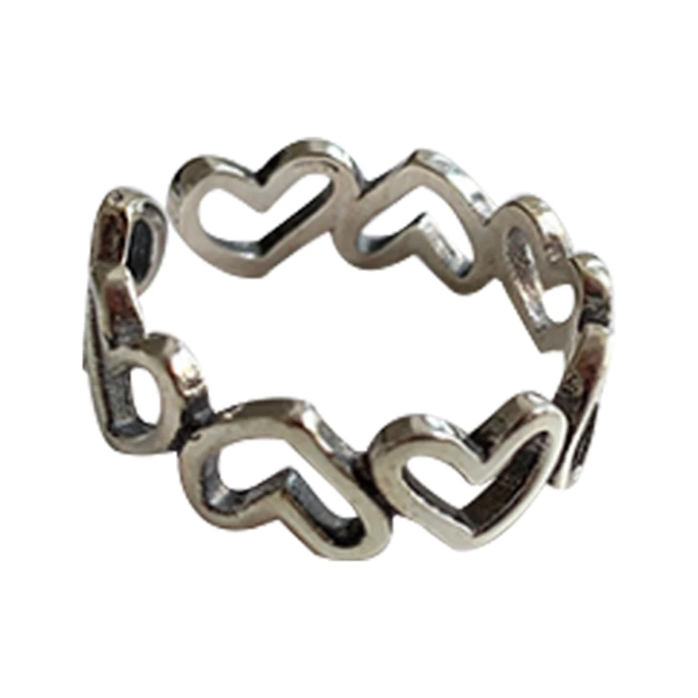 

Retro Love Hollow Ring Cool Wind Adjustable Female Ring(02)