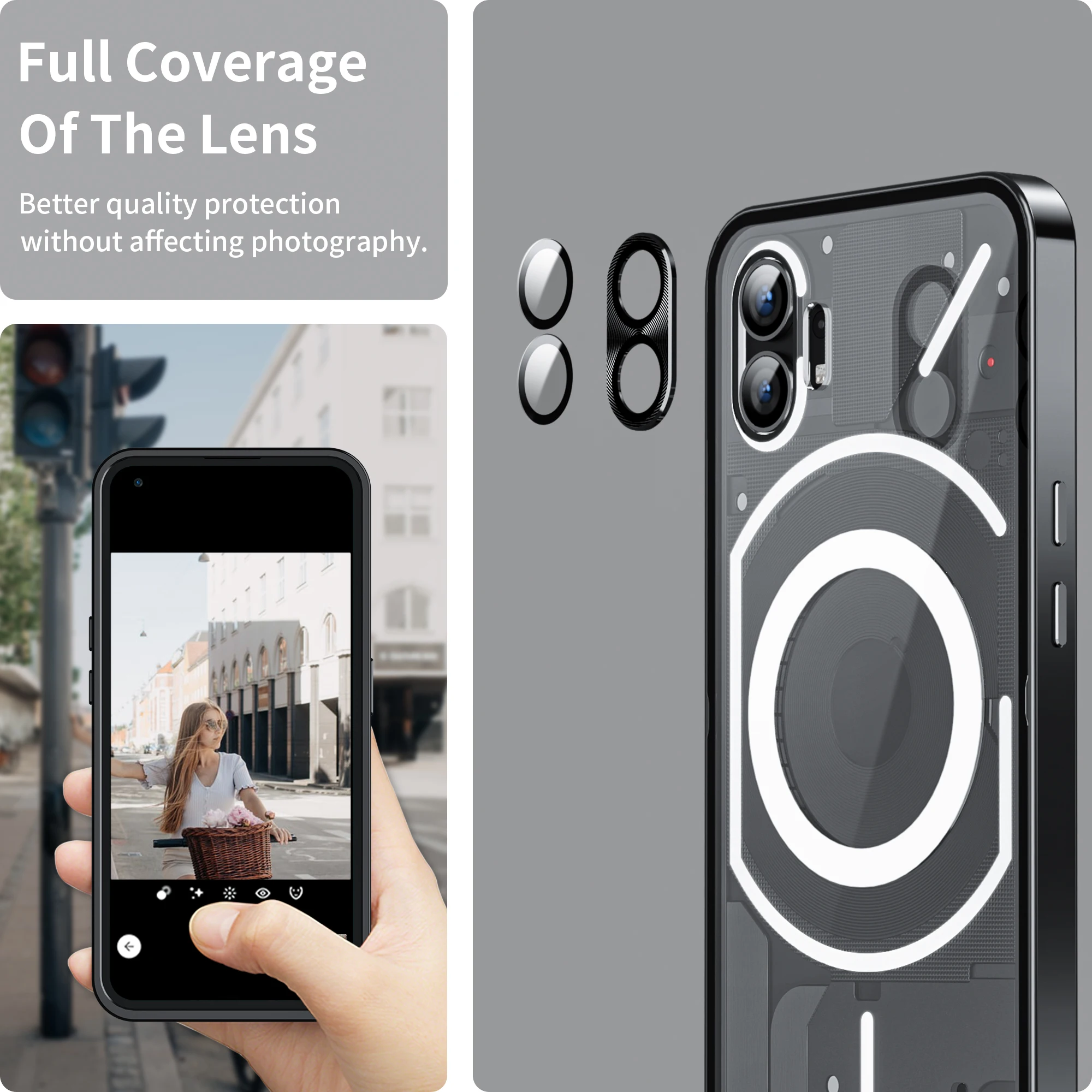 Metal Frame Case On For Nothing phone 1 Magnetic Phone Case Wireless Charging Matte Cover for No thing phone one phone1 (1) Capa