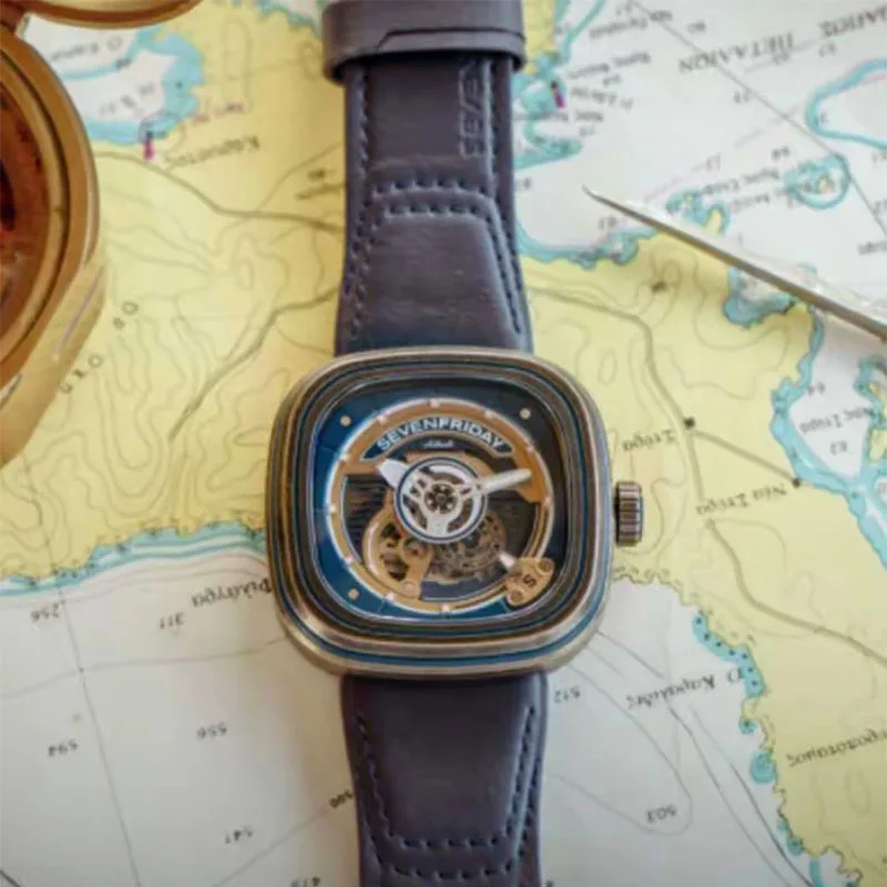 Фото Новые оригинальные часы серии SEVENFRIDAY PS PS1/01 мужские и женские автоматические механические часы Роскошные модные часы sevenfriday ретро №4