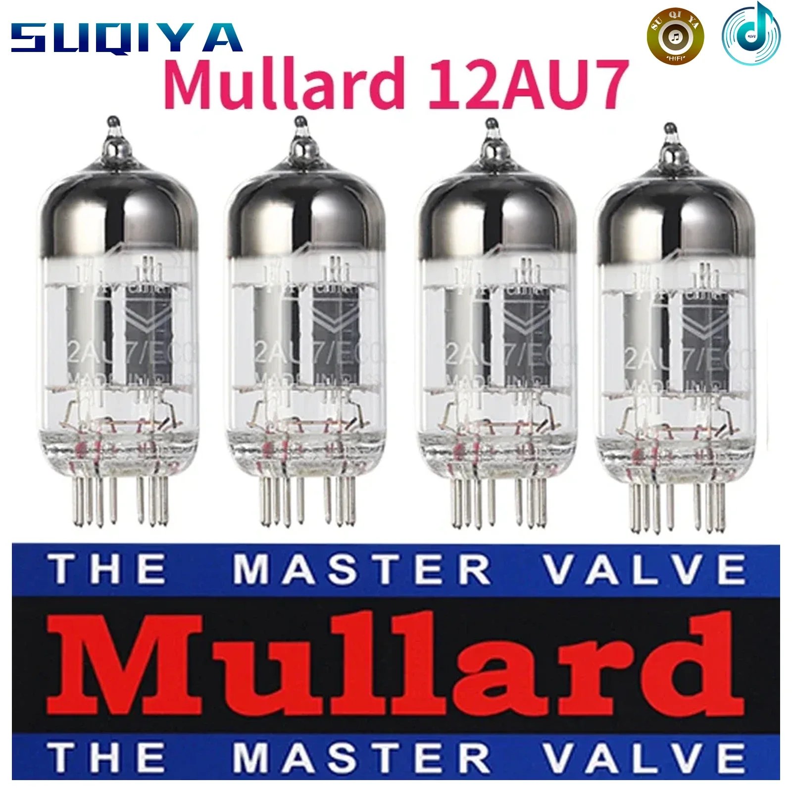 Вакуумная лампа Mullard 12AU7 заменяет ECC82/5814/6N10 заводской тест на электронную лампу