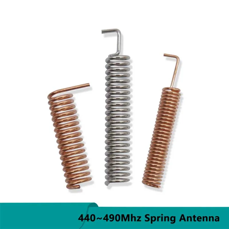 100pcs Helical Remote Control Aerial High Gain Helical Solder Spring Antenna 440Mhz 470Mhz 490Mhz for PCB Transmitter Receiver