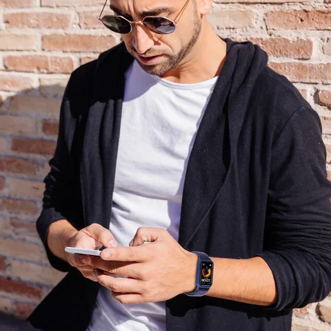 Ремешок нейлоновый CRESTED для Huawei Band 9 8 7 6