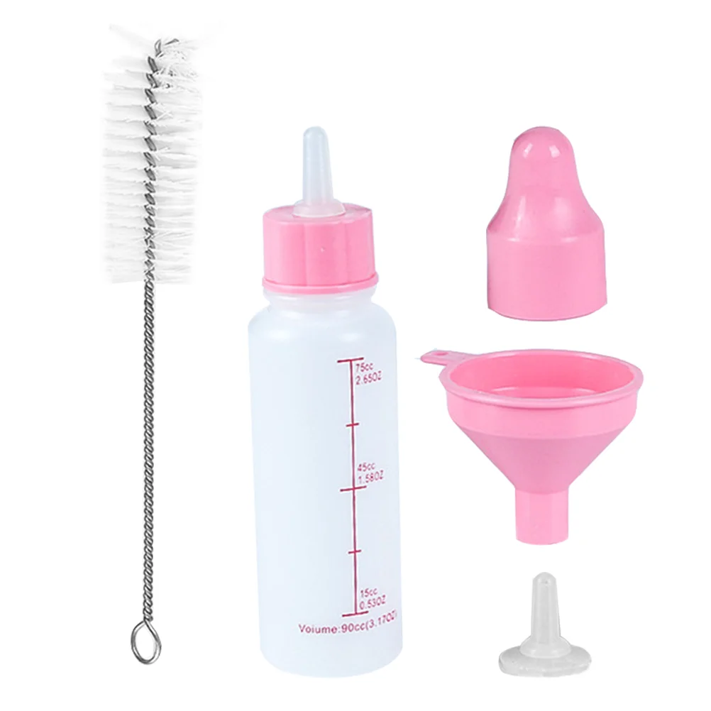 

Bottle Feeding Nursing Pet Puppy Feeder Bottles Brush Animals Nurser Cat Kitten Cleaning Lamb Sheep Tools Newborn Feeders