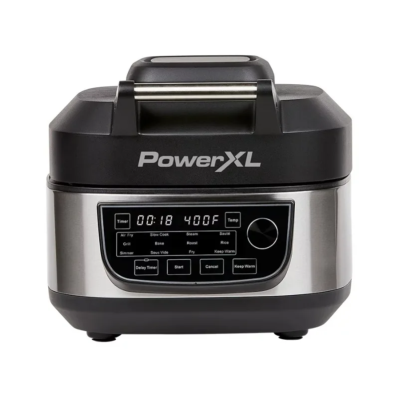 

PowerXL Grill Air Fryer Combo Plus, Indoor Grill / Air Fryer, Stainless Steel