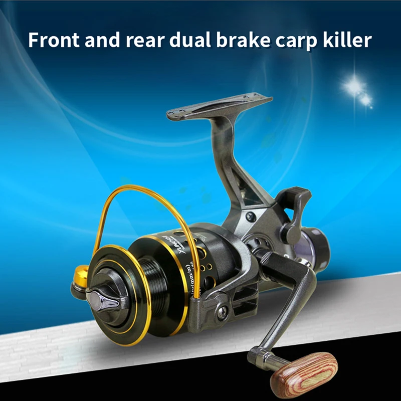 

MG30-60 New Double Brake Design Fishing Reel Super Strong Carp Fishing Feeder Spinning Reel Spinning wheel type fishing wheel MG