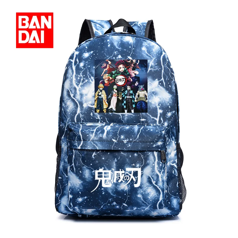 

Ghost Slayer: Blade School Bag Anime Peripheral Backpack for Men and Women Two-dimensional Stove Gate Tanjiro You Bean Backpack