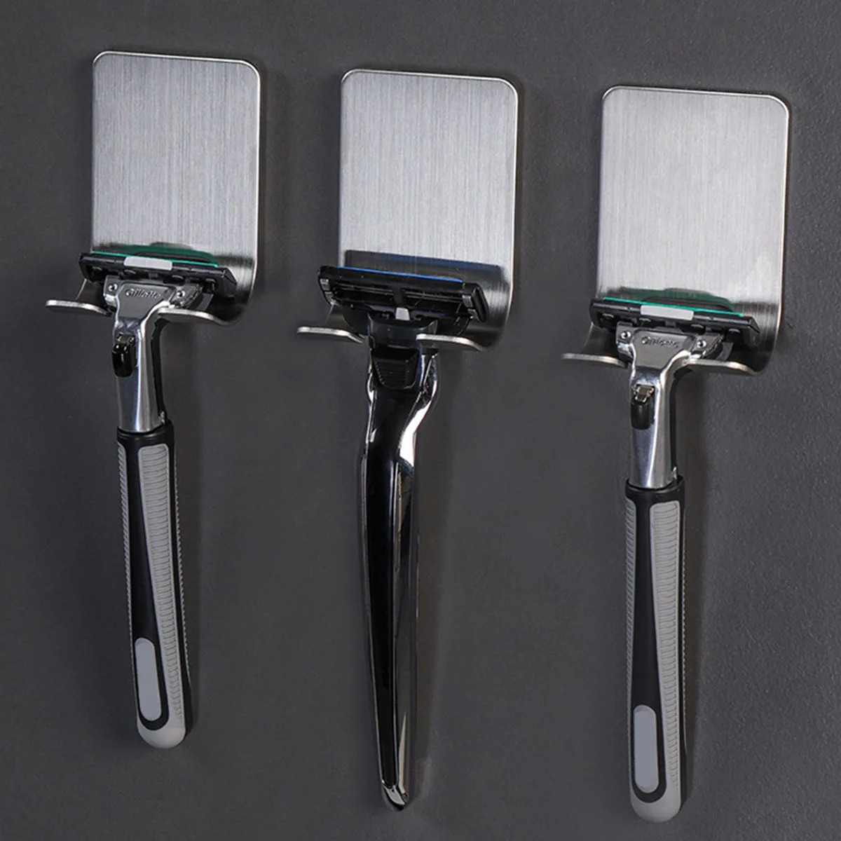

1PC Razor Stainless Steel Holder Wall Men Shaving Shaver Shelf Bathroom Razor Rack Wall Adhesive Storage Hook Kitchen Hanger