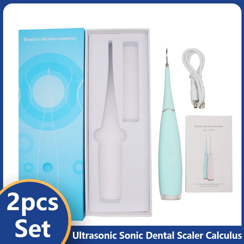 Raspador Dental sónico Ultra sónico, removedor de placa de cálculo, Kit de herramientas Para manchas de dientes, limpiador de sarro, blanqueamiento Dental, higiene de la salud